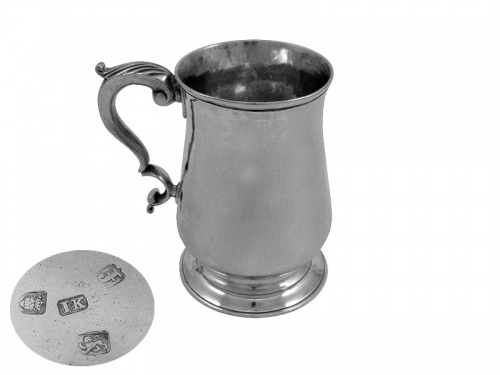 Georgian Silver Pint Mug 1781